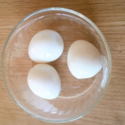 ウキウキるんるん♬さん、うずらの茹で卵作りました！卵の殻を剥く時、ドキドキしましたが上手くできてて、ほっとしました♡ありがとうございます！